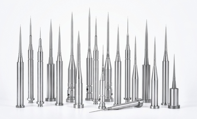 Peças de molde personalizadas para injeção de plástico médico - feitas com M380-S136 para pinos e copos médicos