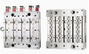 Molde de injeção com tampa de encaixe multicavidade